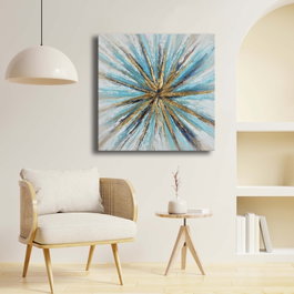 Wallity Cuadro Decorativo sobre Lienzo Multicolor 69 x 69 cm